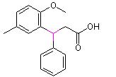 3-(2-METHOXY-5-METHYLPHENYL)-3-PHENYL PROPIONIC ACID