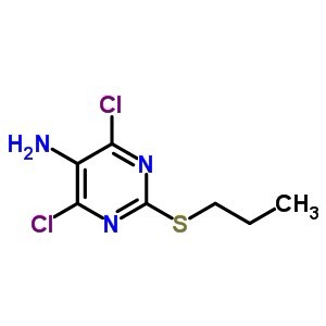 4,6-dichloro-2-(propylsulfanyl)pyrimidin-5-amine