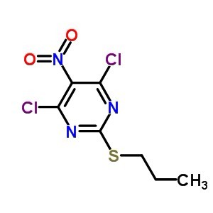 4,6-dichloro-5-nitro-2-(propylsulfanyl)pyrimidine