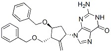 2-Amino-1,9-dihydro-9-{(1S,3R,4S)-2-methylene-4-(phenylmethoxy)-3-[(phenylmethoxy)-methyl]-cyclopentyl}-6H-purin-6-one